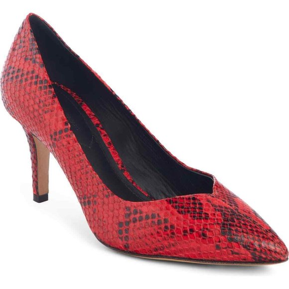 ISABEL MARANT Pointy Toe Pump Shoes Red Exotic 36 - Picture 1 of 4